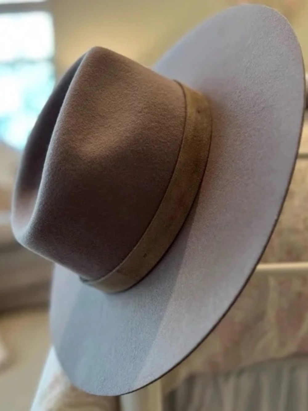 Wyeth River Rancher Wool Felt Hat in Light Grey